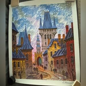 Street of Old Prague by Anatole Krasnyansky